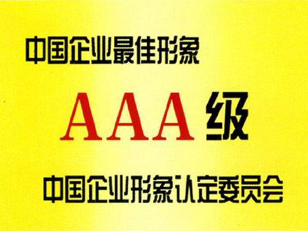 AAA Certification of Corporate Image