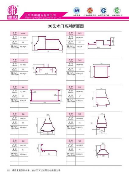 30艺术门系列断面图